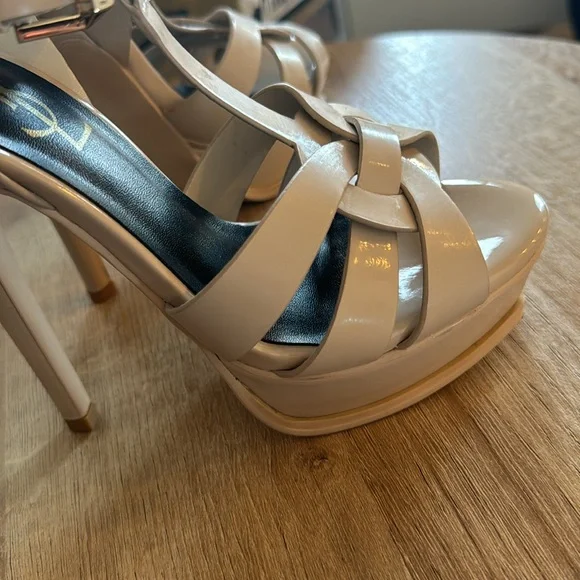 YSL Tribute Leather Platform Heels EU 35 - Picture 7 of 9